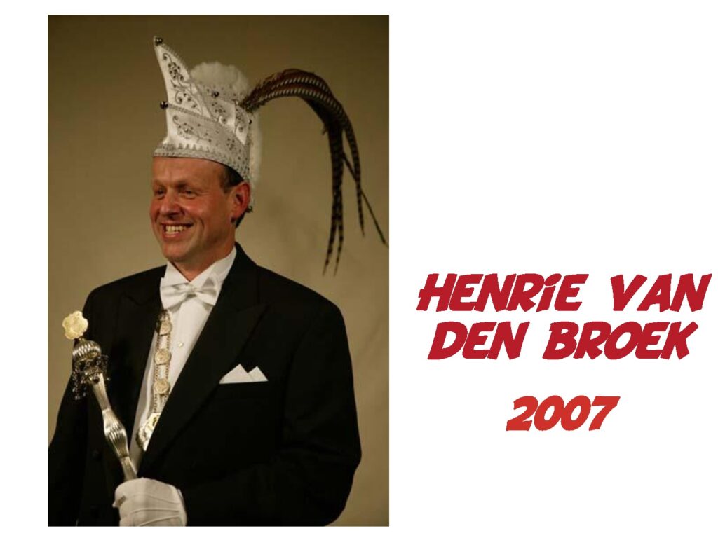 Henri van den Broek: 2007