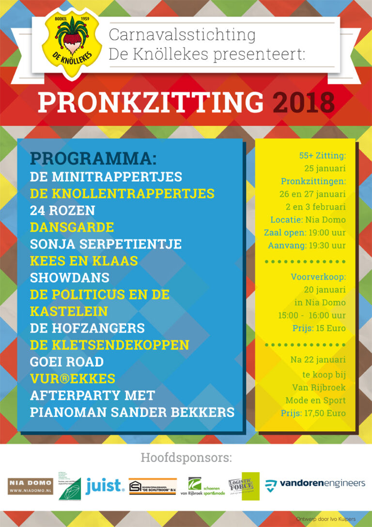 Programma pronkzittingen 2018 bekend gemaakt!