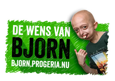 Sponsorloop voor Bjorn Nabuurs