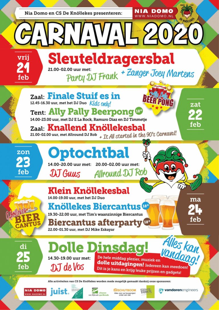 Carnaval bij Nia Domo!