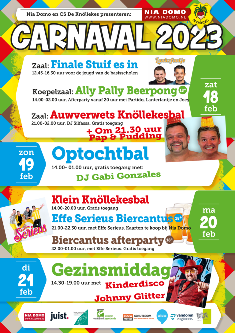 Programma carnaval 2023