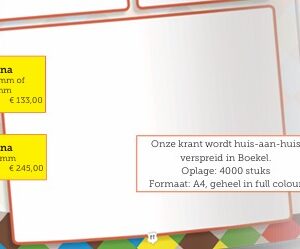 Advertentie carnavalskrant 1/2e pagina de